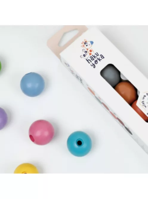Marokkréta gyöngyök méhviaszos készlet 6 db-os, Natúr színek Haku Yoka
