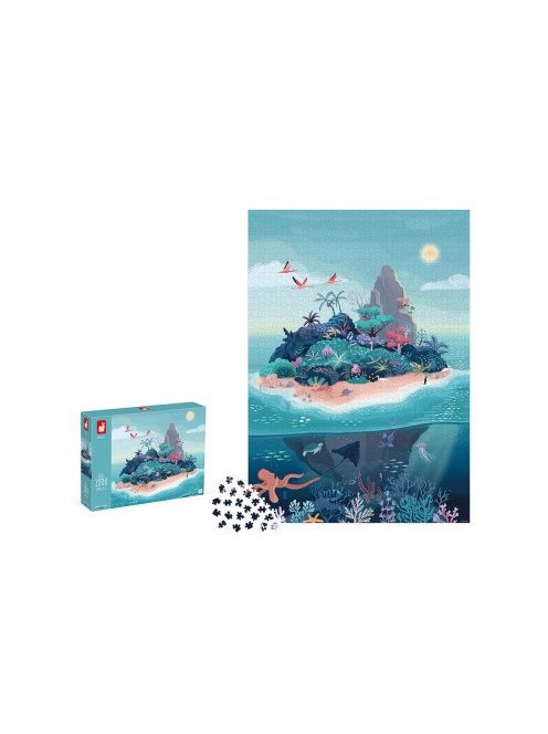 Janod 02517 2000 darabos puzzle Misztikus sziget