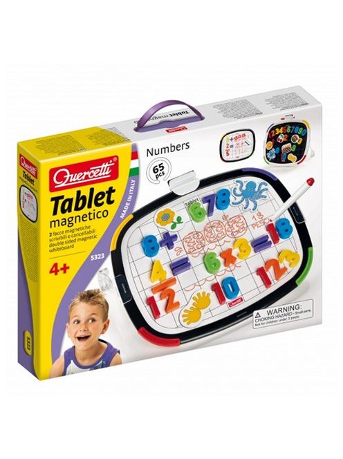 Mágneses tábla számokkal+filccel 65 db-os Quercetti