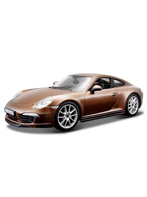 Bburago: Porsche 911 Carrera S fém autó barna színben 1/24