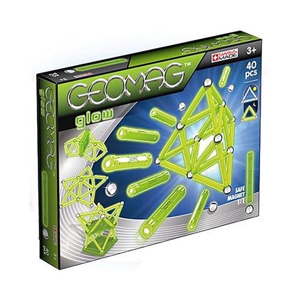 Geomag Glow Foszforeszkáló mágneses készlet 40db-os