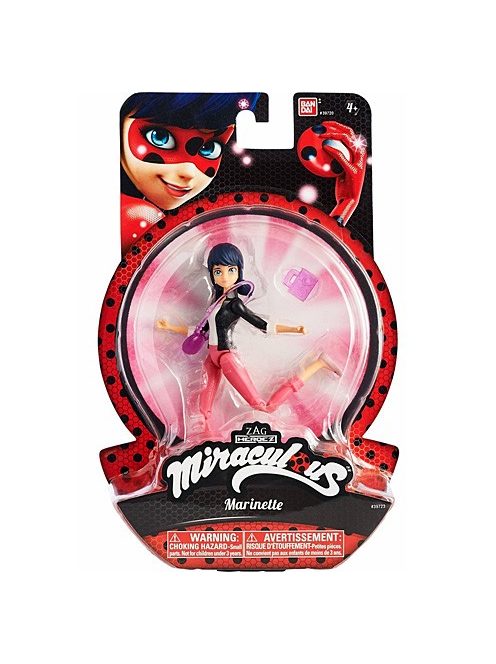 Miraculous - Katicabogár és Fekete Macska: Marinette játékfigura 13cm