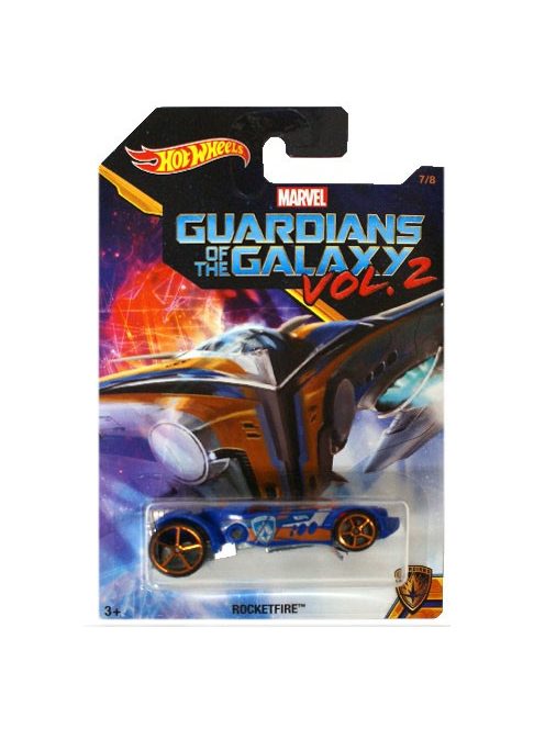 Hot Wheels - Galaxis őrzői 2: Rocketfire kisautó - Mattel
