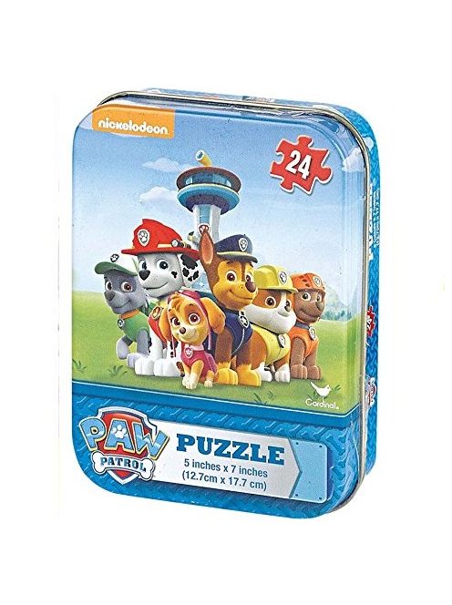 Mancs őrjárat 24db-os 3D mini Puzzle fém dobozban