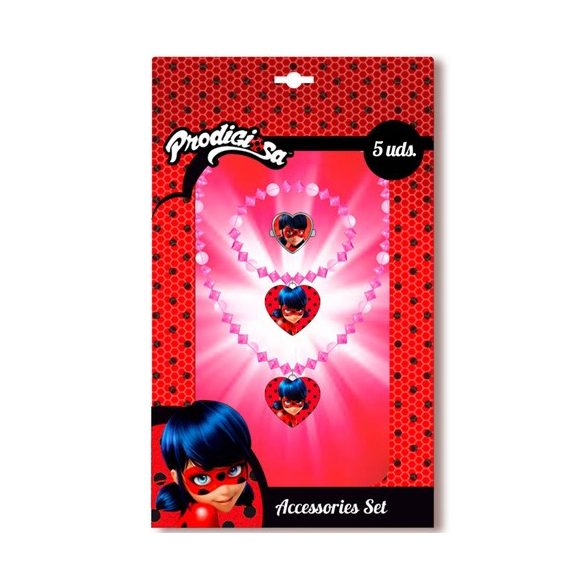 Miraculous - Katicabogár és a Fekete macska ékszer szett 3db-os