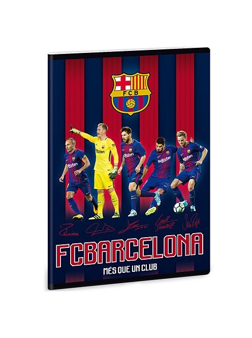 FC Barcelona kockás füzet játékosokkal A/5