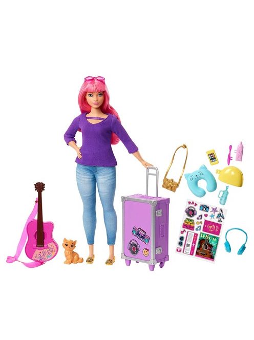 Barbie - Dreamhouse Adventures: Daisy baba utazó kiegészítőkkel - Mattel