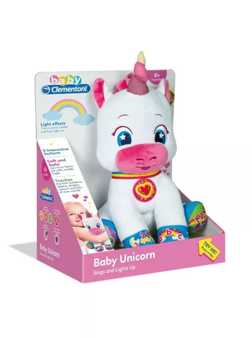 Clementoni: Interaktív plüss unikornis 32cm