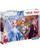 Jégvarázs 2 Anna és Elza hercegnők 104db-os Maxi Puzzle - Clementoni