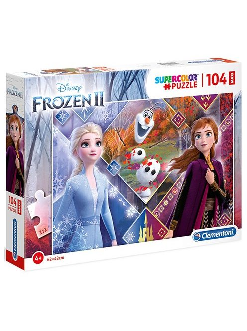 Jégvarázs 2 Anna és Elza hercegnők 104db-os Maxi Puzzle - Clementoni