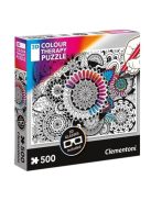 Puzzle: 3D-s Colour Terapy színezhető 500 db-os mandala puzzle – Clementoni