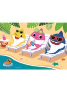 Clementoni: Baby Shark kétoldalú színezhető puzzle 60db-os