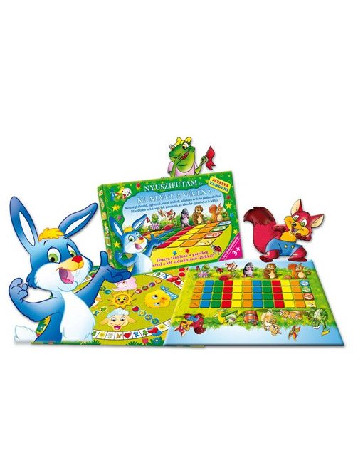 Nyuszifutam és "Ki nevet a végén" készségfejlesztő társasjáték - D-Toys