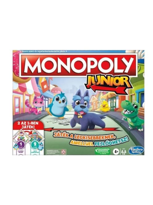 Monopoly Junior társasjáték gyerekeknek 2az1-ben - Hasbro