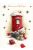 Üdvözlőkártya-Maci Télapó ruhában Karácsonyi/Simon Elvin Xmas Cards