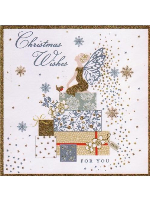 Üdvözlőkártya-Csillagos Karácsony/Pizazz Xmas