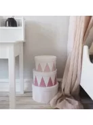 Kör alakú tároló doboz pasztell rózsaszín Jabadabado 3db