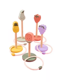 Fa karikadobáló játék gyümölcsmintákkal JaBaDaBaDo