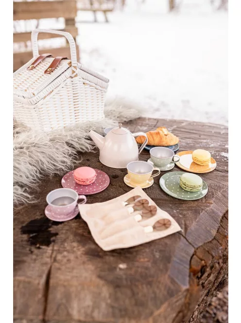 Teáscsésze készlet piknikkosárkával Jabadabado