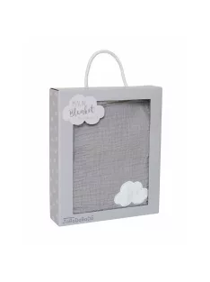 Baba takaró pasztell szürke Jabadabado