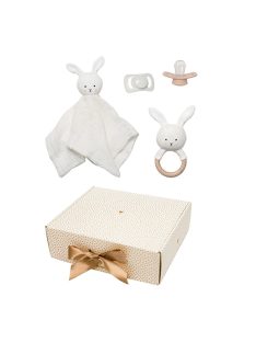 Nyuszis baba ajándékcsomag szundikendővel Jabadabado