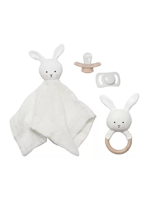 Nyuszis baba ajándékcsomag szundikendővel Jabadabado