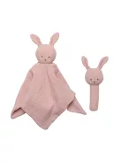 Rózsaszín nyuszis baba ajándékcsomag Jabadabado