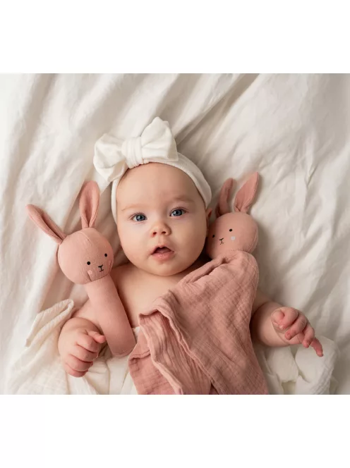 Rózsaszín nyuszis baba ajándékcsomag Jabadabado