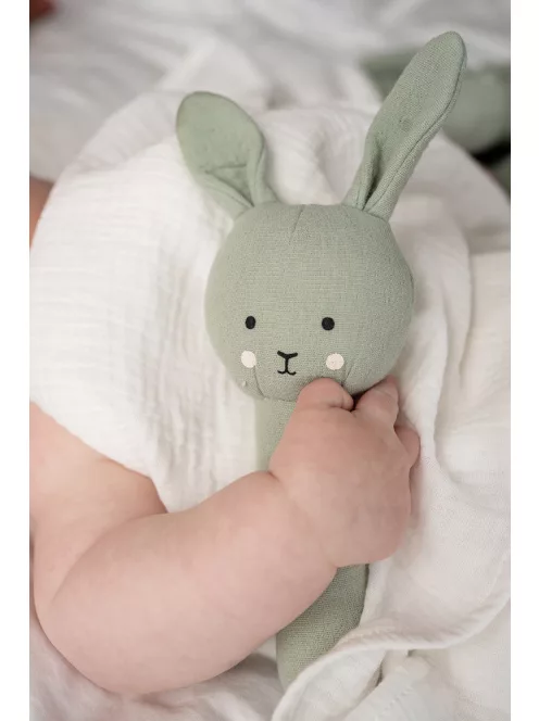 Pasztell zöld nyuszis baba ajándékcsomag Jabadabado