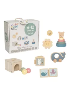   Montessori fejlesztő játékcsomag 6-12 hónapos babáknak Jabadabado
