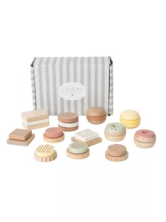 Teasütemények, tépőzáras fa játékkészlet Jabadabado