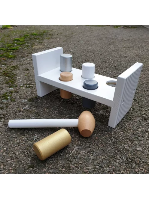 Fa kalapáló játék ezüst és arany Jabadabado