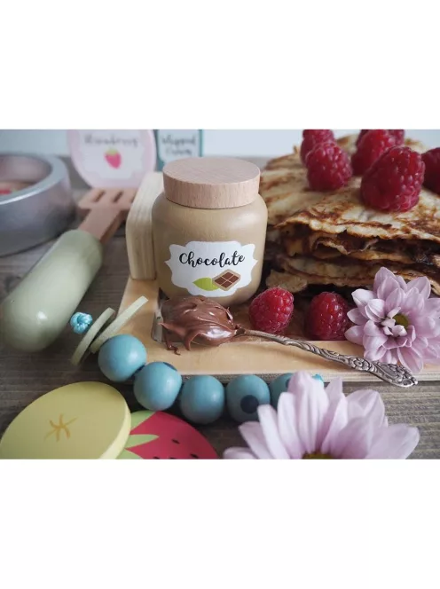 Palacsinta készítő szett fából jabadabado