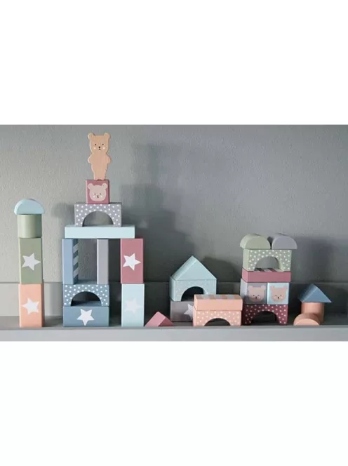 49 darabos fa építőkocka készlet - Macis, Jabadabado