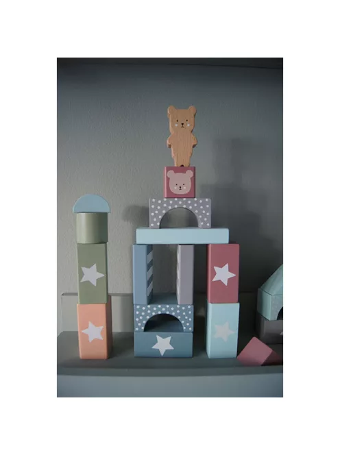 49 darabos fa építőkocka készlet - Macis, Jabadabado