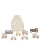 Első autós készletem tároló zsákkal, natúr színű Jabadabado