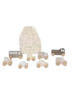   Első autós készletem tároló zsákkal, natúr színű Jabadabado