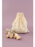 Első autós készletem tároló zsákkal, natúr színű Jabadabado