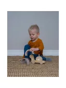 2 az 1-ben húzható csiga és szivárvány toronyépítő játék Jabadabado