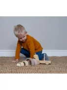 2 az 1-ben húzható csiga és szivárvány toronyépítő játék Jabadabado