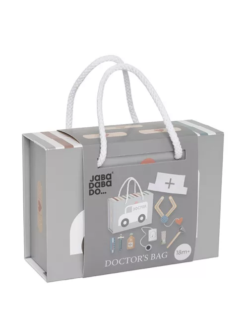 Orvosi játékkészlet kistáskával, Ezüstszürke Jabadabado