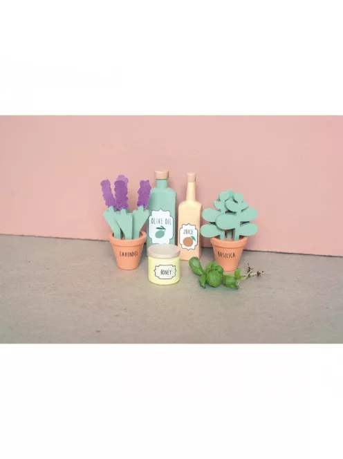 Piaci stand fából 28 kiegészítővel Jabadabado