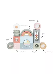 Interaktív építőkészlet fából Jabadabado