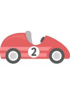 Egyedi forma keksz, Versenyautó (glutén és laktóz mentes)