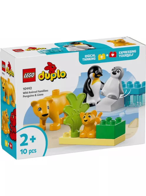 Lego Duplo 10442 Állatcsaládok a vadvilágban, Pingvinek és oroszlánok