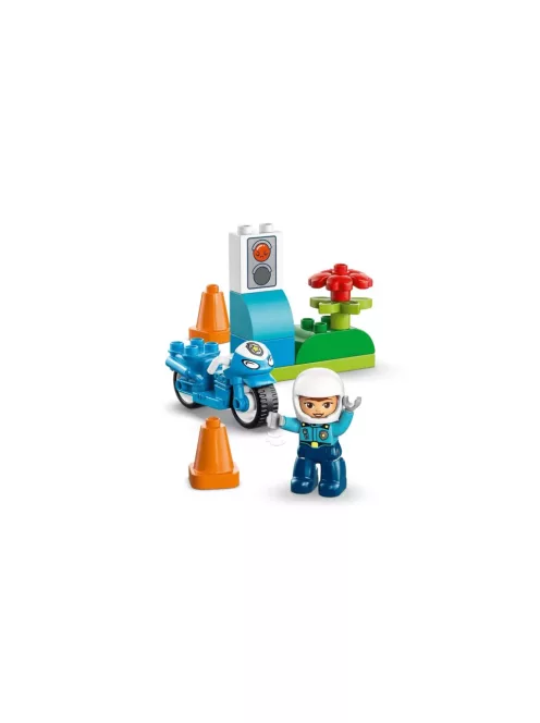 LEGO Duplo town 10471 Kék rendőrségi motorkerékpár