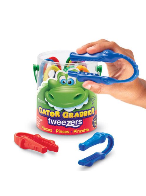 12 db Krokodil Csipesz - kézügyesség fejlesztő csipesz