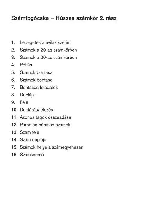 Számfogócska: A húszas számkör 2. rész LOGICO Piccolo