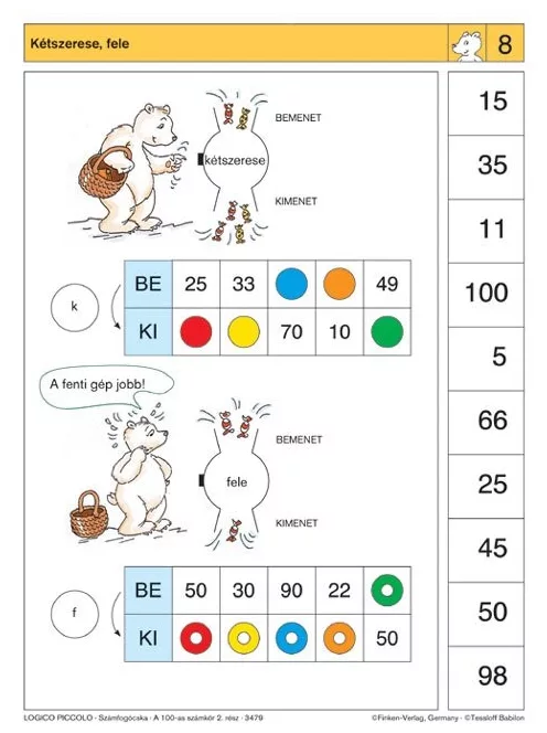 Számfogócska: 100-as számkör 2. rész LOGICO Piccolo