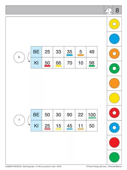 Számfogócska: 100-as számkör 2. rész LOGICO Piccolo